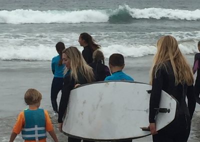 Project Surf Camp - Group Heading Out to Surf